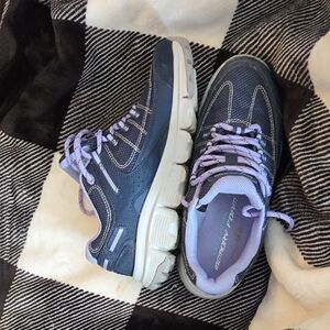 Skechers Navy and Lavender Women's Shoes